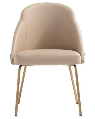 Manhattan Comfort Gracie Modern Leatherette Dining Chair with Steel Legs