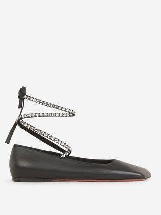 Amina Muaddi Crystals Ane Ballerinas
