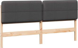 vidaXL Cabecero Tapizado Con Cabecera Marr&oacute;n Y Gris Oscuro 180 Cm Vidaxl