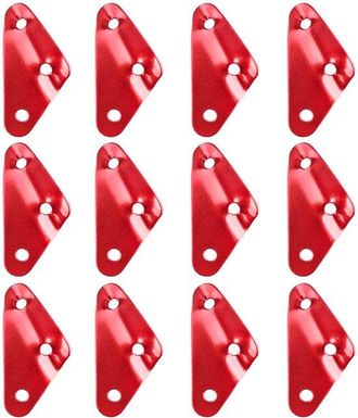 OEM 12 Tensores De Paracord De Acero Inoxidable, Accesorios De Cuerda Resistentes Al Viento, Para Acampar, Navegar Y Picnics Al Aire Libre, Rojo