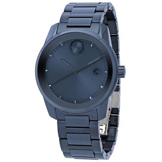 Movado Bold Verso Quartz Blue Dial Mens Watch 3600862