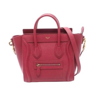 Celine Pre-owned Handbags, female, Pink, Size: ONE SIZE Pre-owned Leather celine-bags