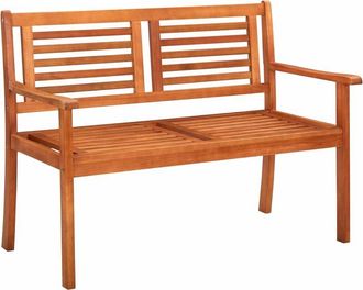 vidaXL 2-Seater Garden Bench 120 cm Solid Eucalyptus Wood vidaXL