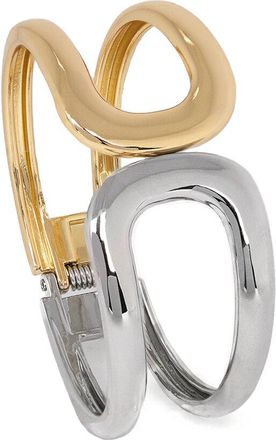 Saachi Saachi Modern Muse Two-Tone Cuff Bracelet