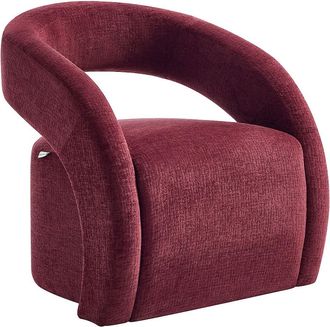 Vente-Unique Sill&oacute;n en chenilla burdeos LUCIOTA