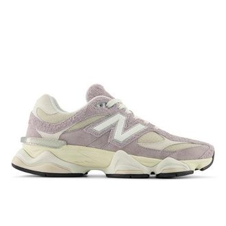 New Balance Unisex 9060 in Grigio, Pelle Scamosciata/Rete, Taglia 37.5