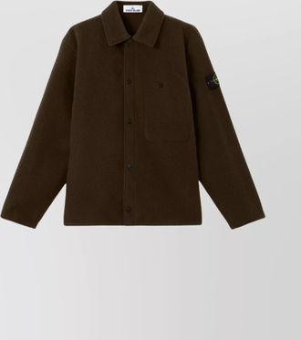 Stone Island wool shirt jacket