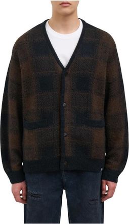 Carhartt Work in Progress Cardigan Everson Misto Alpaca - Heren - Vesten - Groen - S - Nylon - Truien & Vesten