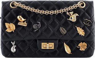 Chanel Lucky Charms Reissue 2.55 Flap Bag Quilted Aged Calfskin 225 shoulder bag - Black