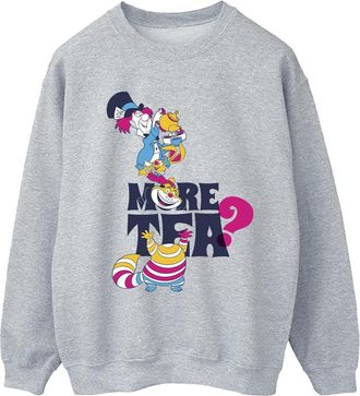 Disney Dames/Dames Alice In Wonderland Meer Thee Sweatshirt (Sportgrijs)