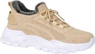 Generic Womens Plus Size Warm Fleece Lined Boots, Casual Snow Boots for Fall Winter, Comfortable Outdoor Indoor Sneakers (Khaki,6.5)