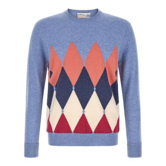 Ballantyne Truien & Vesten, Heren, Blauw, XL, Kasjmier, Crewneck Trui