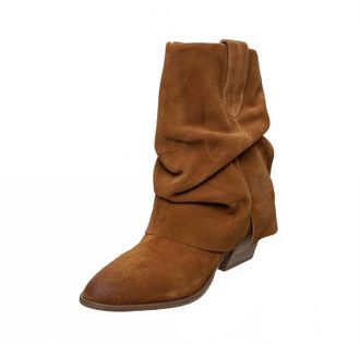 Antelope Womens Lori Slouchy Boots In Cognac