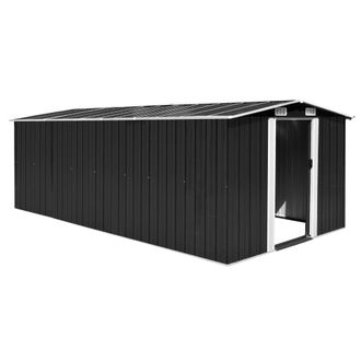 vidaXL Caseta De Jard&iacute;n Metal Antracita 257x489x181 Cm Vidaxl