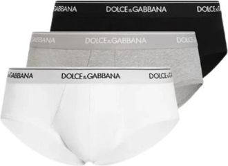 Dolce & Gabbana Brando Slips 3-Pack - Heren - Onderbroek - Veelkleurig - M - Katoen - Ondergoed