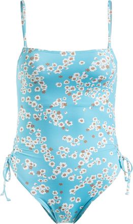 Roxy Badeanzug ROXY Printed Beach Classics, Damen, Gr. S, blau (maui blau margarita), 87% Nylon, 13% Elasthan, Badeanz&uuml;ge Badeanzug