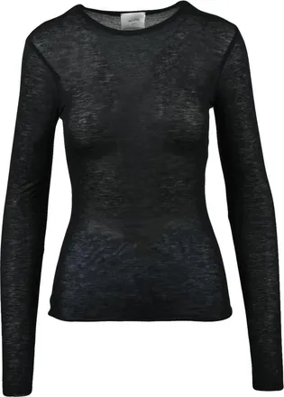 Alysi Tops, Dames, Zwart, L, Wol, Sottogiacca Garzato