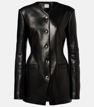 Khaite Naran leather jacket