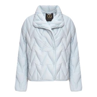 Cesare Gaspari Chaqueta Corta Acolchada Chevron - Jackets - Mujer - Azul - 2XL
