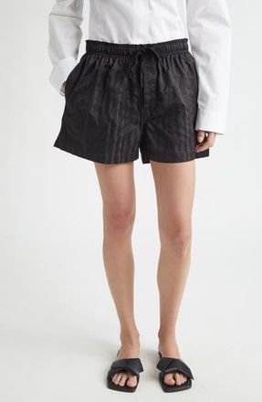 SETCHU Rain Stripe Swim Shorts in Black Rain Stripe at Nordstrom, Size 1