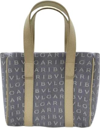 Bulgari Pre-owned Logomania Handbag - Dames - Vintage Shopper - Blauw - ONE Size - Vintage