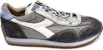 Diadora Vintage Groene Sneakers Heritage Model - Heren - Sneakers - Grijs - 47 EU - Leer - Schoenen