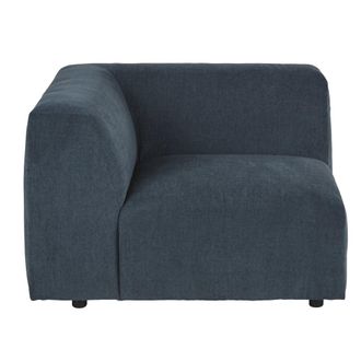 Maisons du monde Reposabrazos izquierdo para sof&aacute; modulable azul