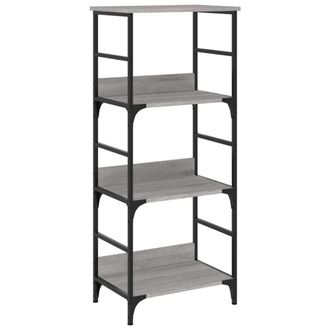 vidaXL Estanter&iacute;a De Madera De Ingenier&iacute;a Gris Sonoma 50x33x117,5 Cm Vidaxl