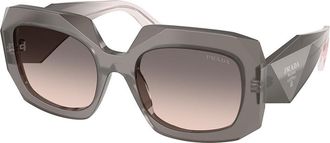 Prada PR B23SF Asian Fit 20F70S Womens Sunglasses Grey Size 55