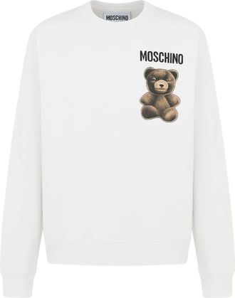 Moschino Nounours Sweatshirt - Heren - Sweatshirts - Wit - M - Katoen - Hoodies & sweatvesten