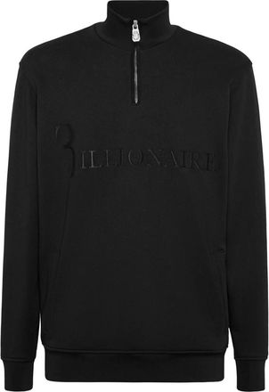 Billionaire Boys Club Half-Zip Tracksuit Jacket Logo - Heren - Vesten met rits - Zwart - 4XL - Katoen - Hoodies & sweatvesten