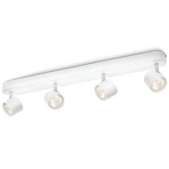 Philips Star Foco De Superficie Con 4 Puntos De Luz (blanco) - 2700k