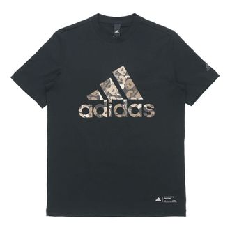 adidas China Tee M Panda Crew Neck Sports Short Sleeve Black GP1850