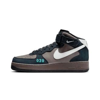 Nike Fitness, Heren, Grijs, 38 1/2 EU, Leer, Air Force 1 Mid Berlin