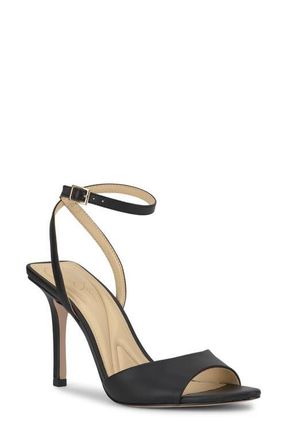 Jessica Simpson Davara Ankle Strap Pointed Toe Sandal in Black at Nordstrom, Size 6