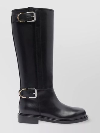 Givenchy leather flat boots