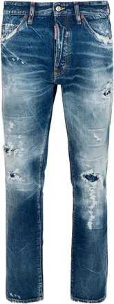 Dsquared2 Heren, Jeans, Blauw, Maat: 4XL Leer