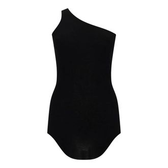 Rick Owens Tops, Dames, Zwart, S, One-Shoulder Tank