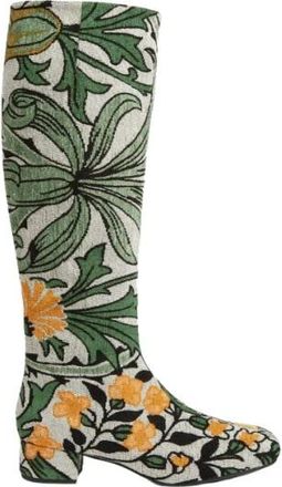 La DoubleJ Tijdloze Edie Laarzen - Dames - Hoge Laarzen - Veelkleurig - 36 EU - Polyester - Schoenen