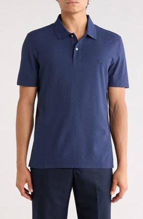 Rodd & Gunn Reimers Lane Sports Fit Cotton Jacquard Polo in Midnight at Nordstrom Rack, Size Xx-Large