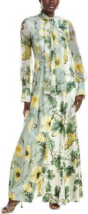 Oscar De La Renta Silk Caftan