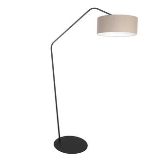 Anne Lighting L&aacute;mpara De Pie - Zigzag - Gris Negro - Metal - - Anne Lighting