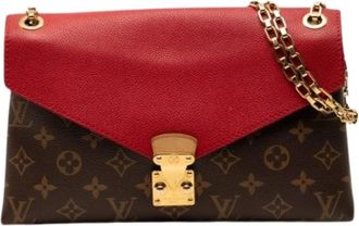 Louis Vuitton Pre-owned Pallas Chain - Dames - Vintage Schoudertas - Bruin - ONE Size - Leer - Vintage