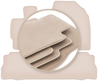 OEM Alfombrillas Beige Premium Para Toyota Prius Iii Plus Hatchback 2011-2015