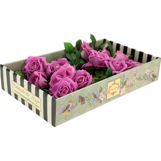 Mark Roberts Luscious Garden Rose Natural Touch, Box of 6 in Lavender at Nordstrom