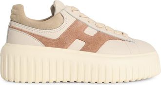 Hogan Beigefarbene Lear-Sneaker H Stripes von Hogan