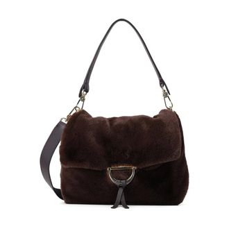Abro Borsa a Spalla in Eco-Pelliccia - - Bags - Donna - Marrone - ONE SIZE