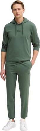 Emporio Armani Trainingsset - Heren - Trainingspakken - Groen - S - Katoen - Fitness