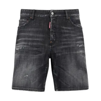 Dsquared2 Denim Shorts, male, Black, Size: XL Short