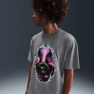 Nike Mens Basketball T-Shirt Basketball T-Shirt in Grey | IF1833-084